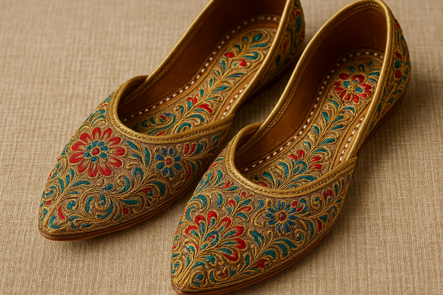 EMBROIDERED footwear
